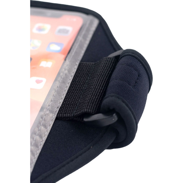 NATHAN SPORTS Super 5K Black Sulfur Spring Smartphone Armband (NS4923-0031-00)