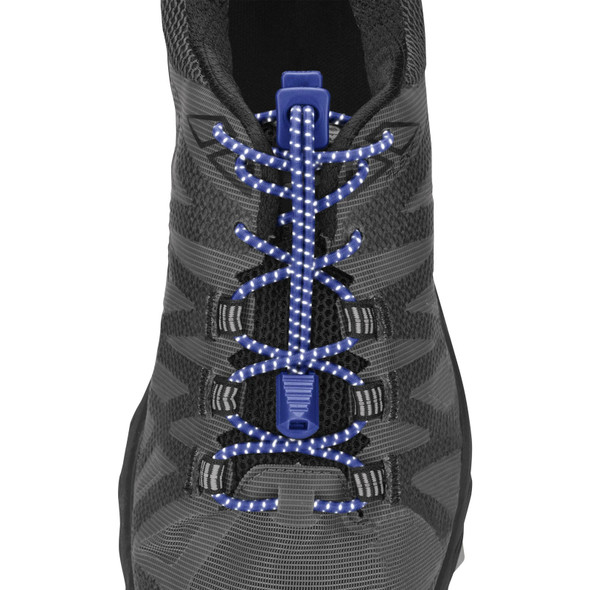 NATHAN SPORTS Reflective Run Surf The Web Blue Laces (NS1171-0244-00)