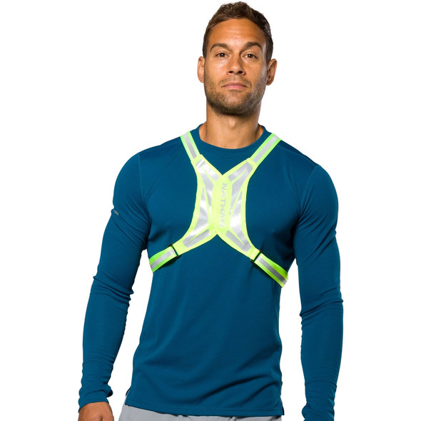 NATHAN SPORTS Hypernight Reflective Lite Safety Yellow OSFM Vest (NS60320-40046-OSFM)