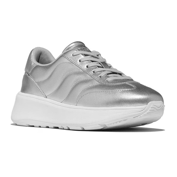 FITFLOP Women's F-Mode T-Toe Wave Leather Sneakers