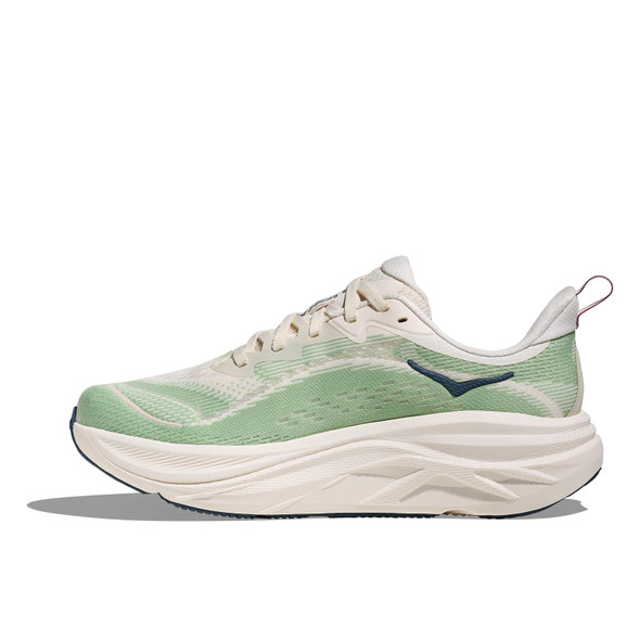 HOKA Women's Skyflow Alabaster/Vintage Green Running Shoes