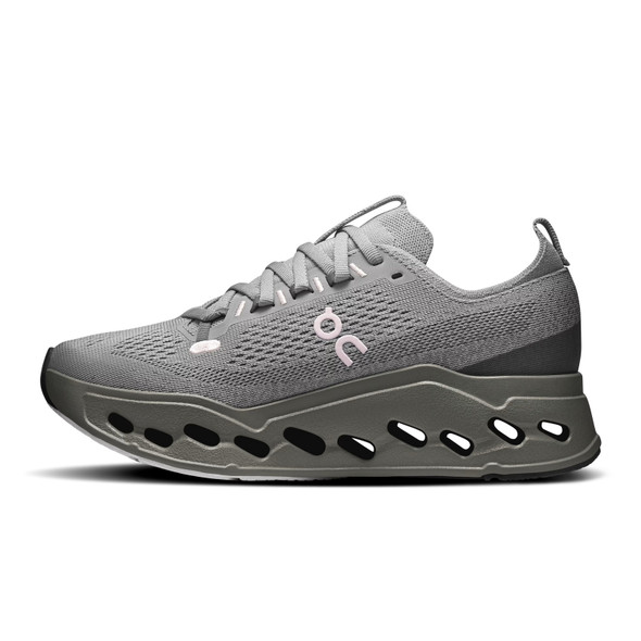 ON FOOTWEAR Women's Cloudsurfer Max Alloy/Asphalt Running Shoes