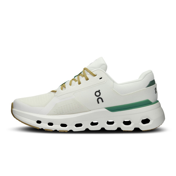 ON FOOTWEAR Men's Cloudrunner 2 White/Green Running Shoes