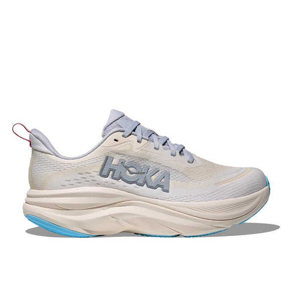 HOKA Women's Skyflow Wide Alabaster/Mineral Blue Running Shoes