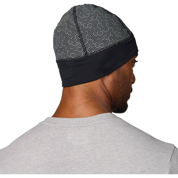 NATHAN SPORTS HyperNight 2 Black/Hex Print Reflective Beanie