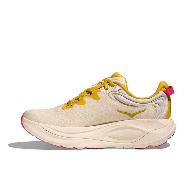 HOKA Women's Gaviota 6 Wide Birch/Yellow Gold Running Shoes