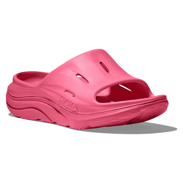 HOKA Unisex Ora Recovery Slide 3 Neon Rose/Neon Rose Sandals