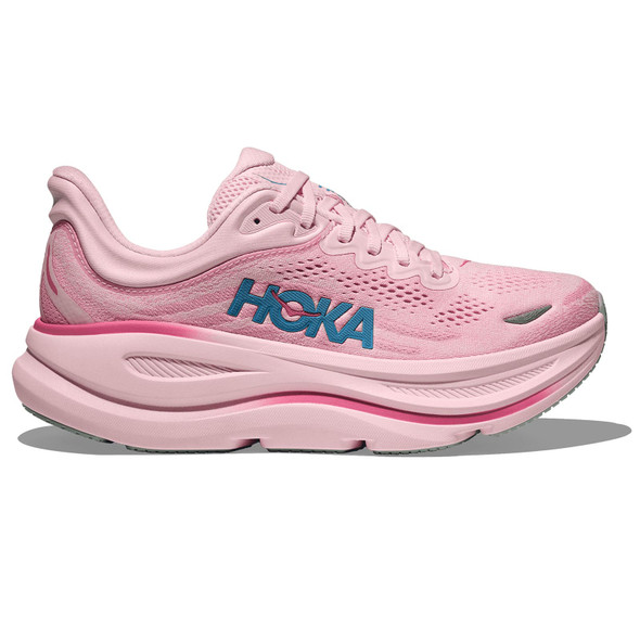 HOKA Women's Bondi 9 Wide Rose Latte/Rose Cream Running Shoes