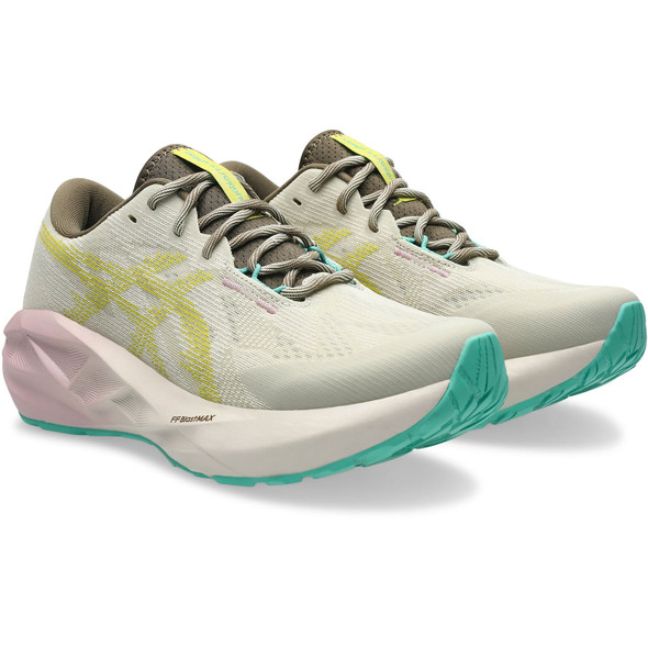 ASICS Men's Novablast 5 TR Aurora Green/Light Dust Shoes - Free