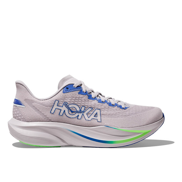HOKA Men's Mach 7 Ash Gray/Cobalt Blue Running Shoes