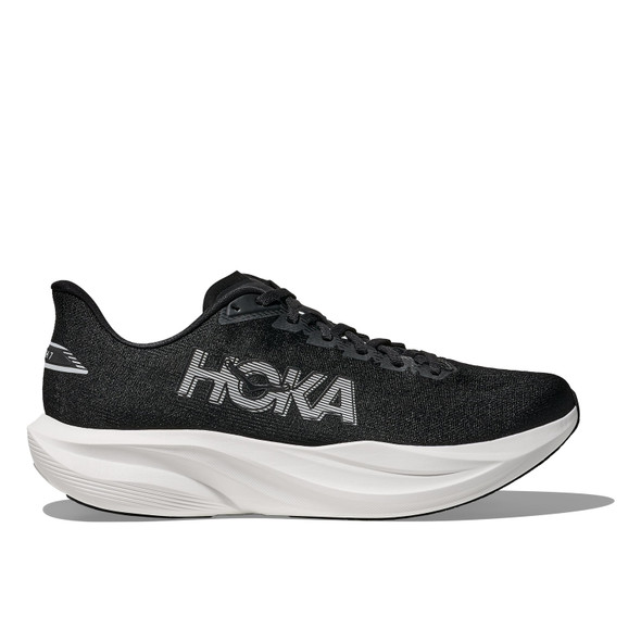 HOKA Women's Mach 7 Wide Black/White Running Shoes