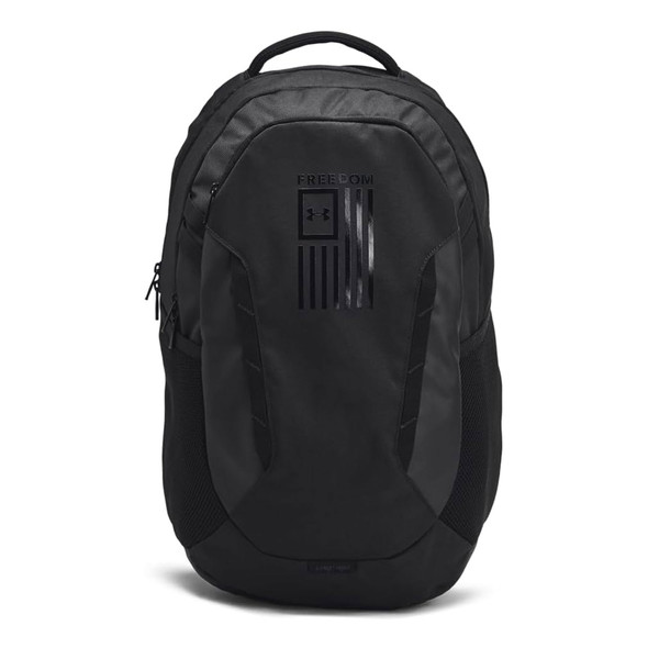 UNDER ARMOUR Hustle 6.0 Freedom Black Backpack (1387535-001-OSFM)
