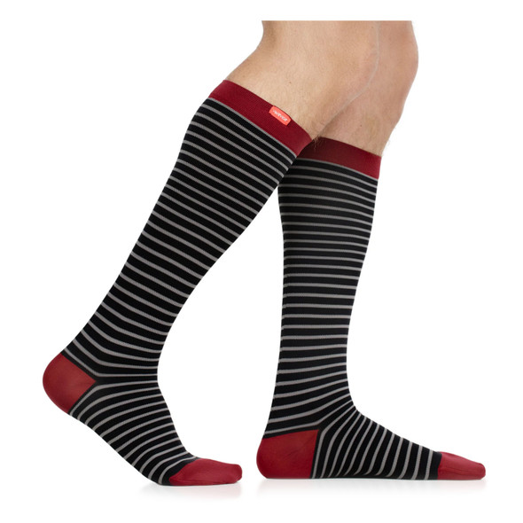 VIM&VIGR Little Stripe Nylon 30-40 mmHg Compression Socks