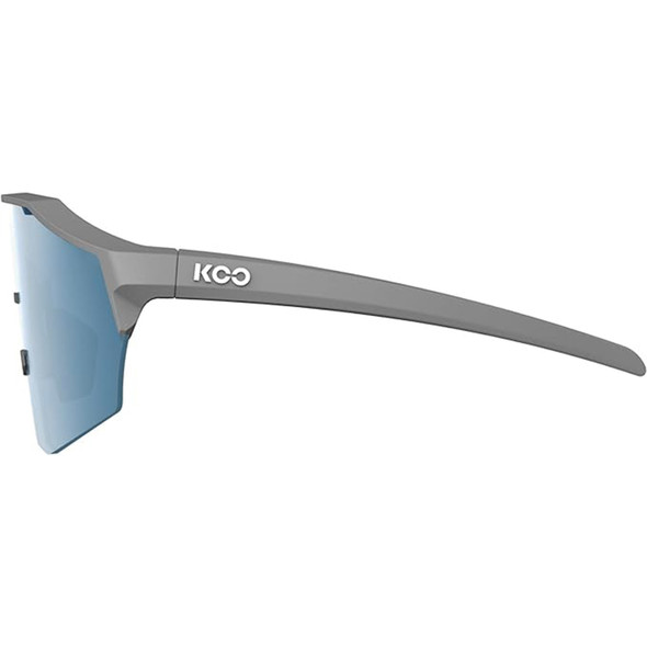 KOO Alibi Sunglasses with Grey Matt Frame and Turquoise Mirror Lenses (OEY00009-966)