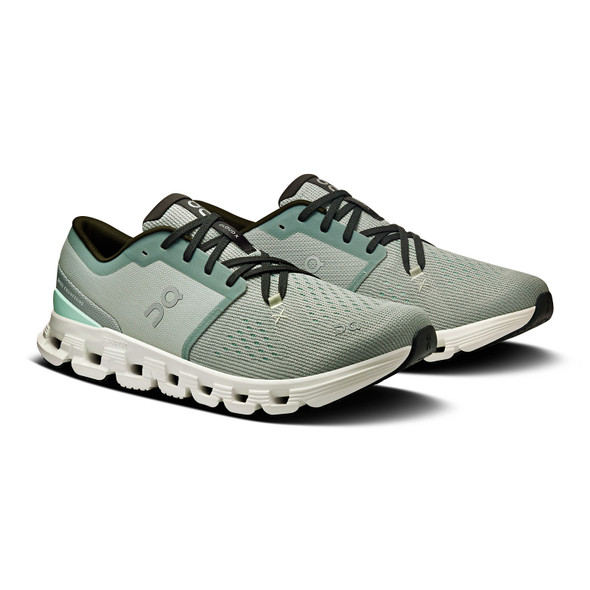 ON FOOTWEAR Womens Cloud X 4 Tin/Iceberg Shoe