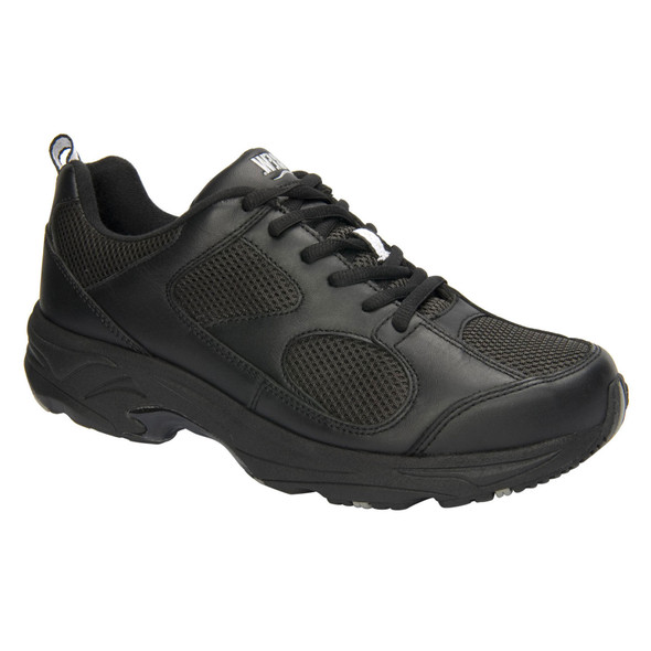 DREW Men's Lightning II Black Leather/Mesh Athletic Shoes