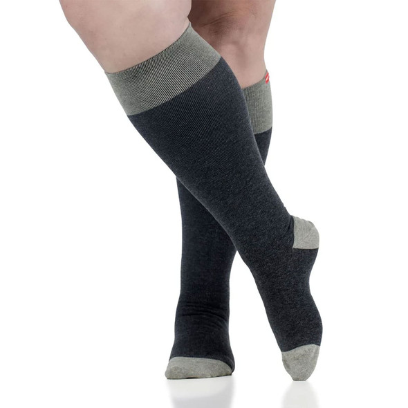 Heathered Dark & Light Gray