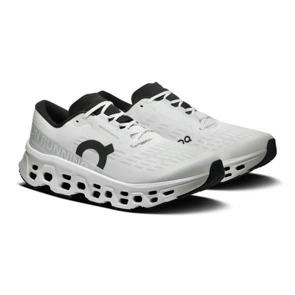 ON FOOTWEAR Men's Cloudmonster 3 White/White Running Shoe