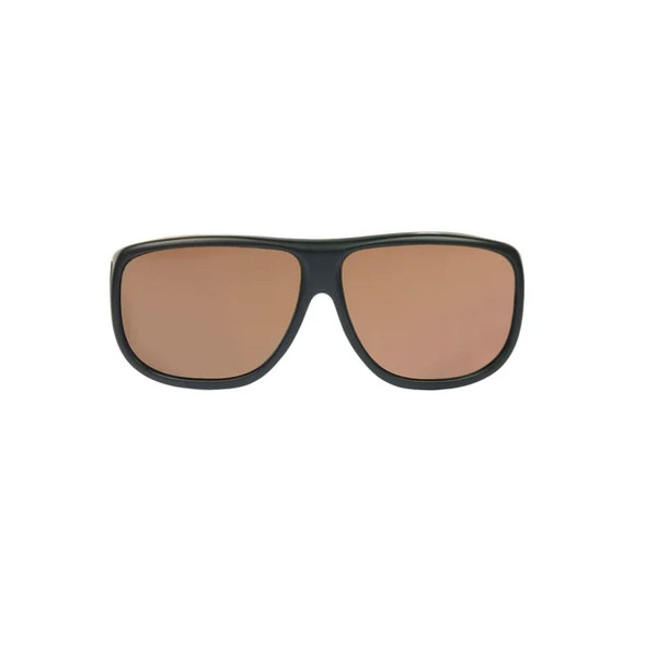 JONATHAN PAUL Aviator Matte Black Frame/Amber Lens Fitover Sunglasses (1082756)