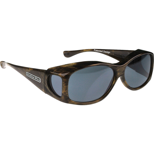 JONATHAN PAUL Glides Brushed Horn/Gray Lens X-Small Sunglasses (1082808)