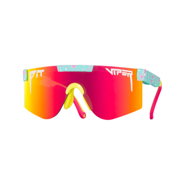 PIT VIPER The Playmate XS Blue with Pink and White Splatter Sunglasses (E-2K-PLAYMTE-JXS)