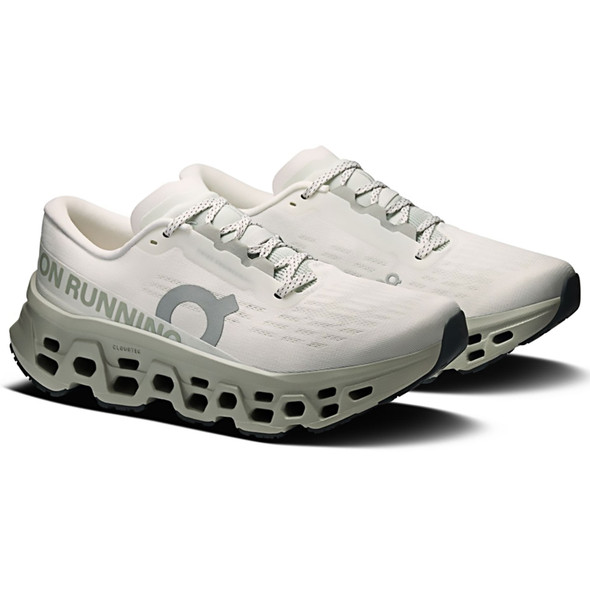 ON FOOTWEAR Women's Cloudmonster 3 Ivory/Tin Running Shoes