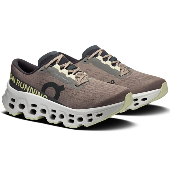 ON FOOTWEAR Women's Cloudmonster 3 Cinder/Ivory Running Shoes