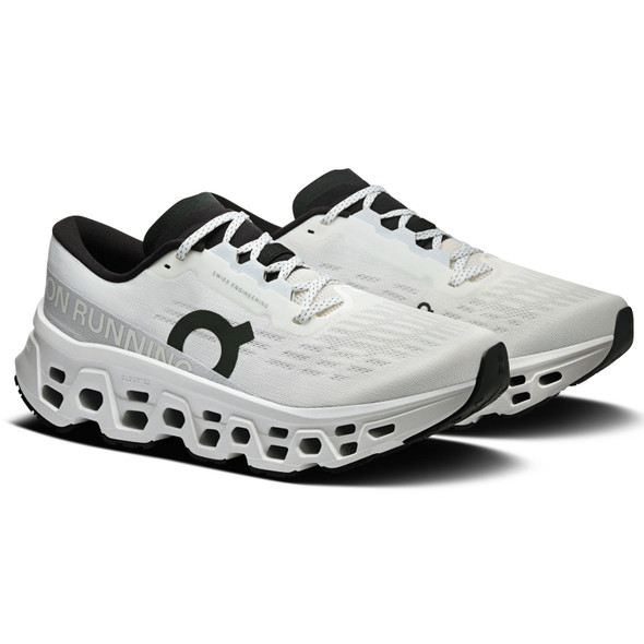 ON FOOTWEAR Men's Cloudmonster 3 White/White Running Shoe - Free