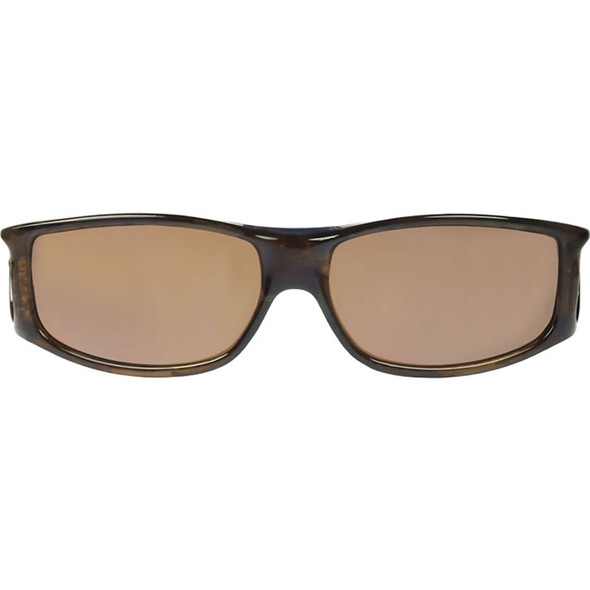 JONATHAN PAUL Jett Brown Marble/Amber Lens Large Sunglasses (1082819)