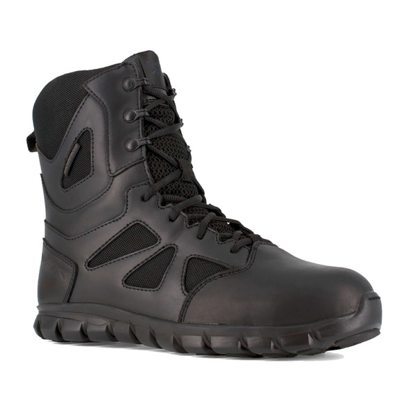 REEBOK Men's Sublite Cushion Tactical 8in Waterproof Black Boot