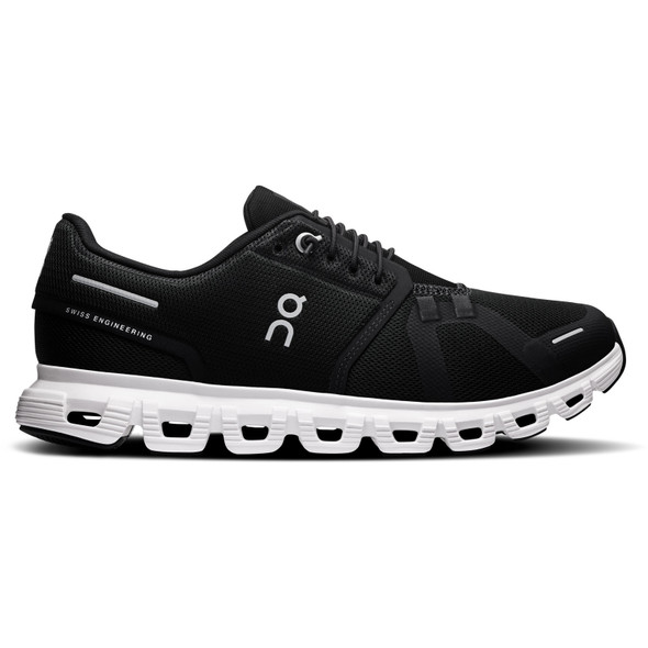 ON FOOTWEAR Women's Cloud 6 Wide Black/White Shoes