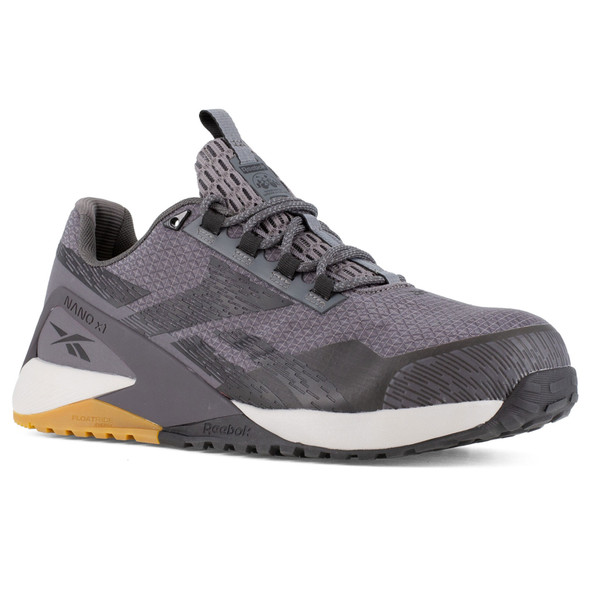 REEBOK Men's Nano X1 Adventure Composite Toe Grey/Black Work Shoes