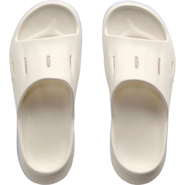 HOKA Unisex Ora Recovery Slide 3 Alabaster/Ambient Blue Slides