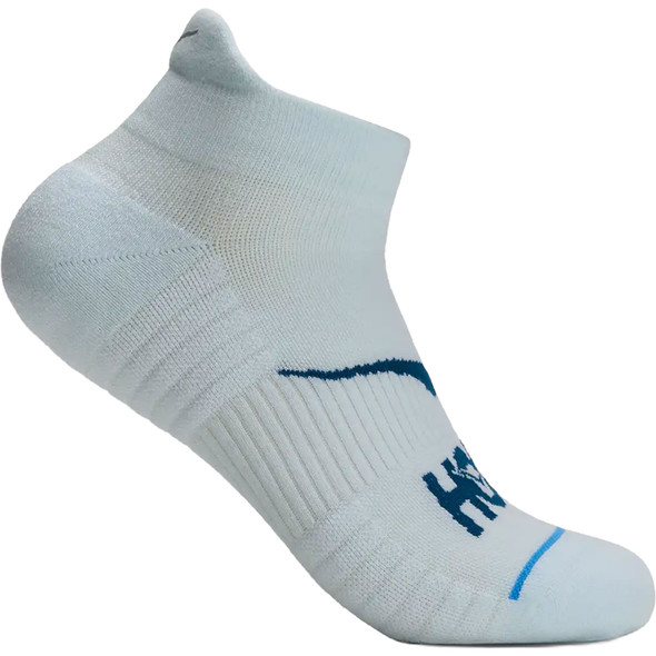 HOKA Unisex No-Show Run Glimmering Blue Sock