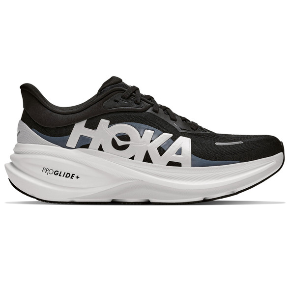 HOKA Men's Clifton Pro Wide Black/Cosmic Grey Running Shoes