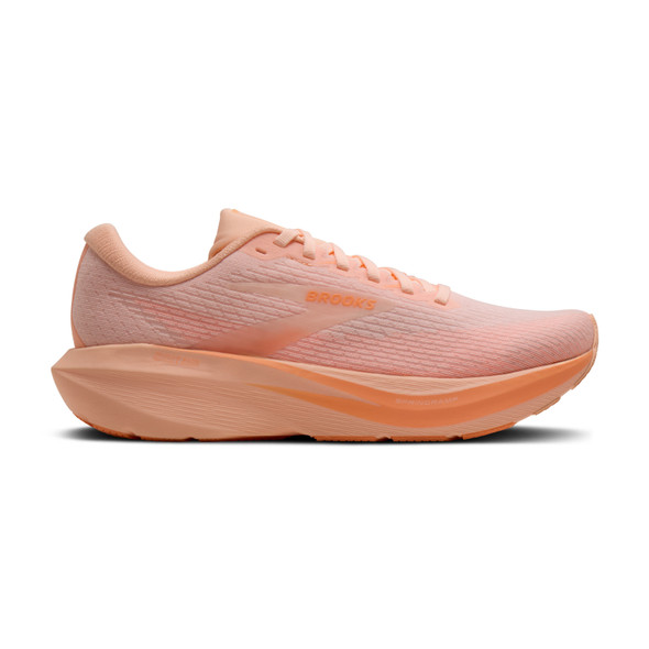 BROOKS Women's Ghost Amp Peach/Peach/White Running Shoes