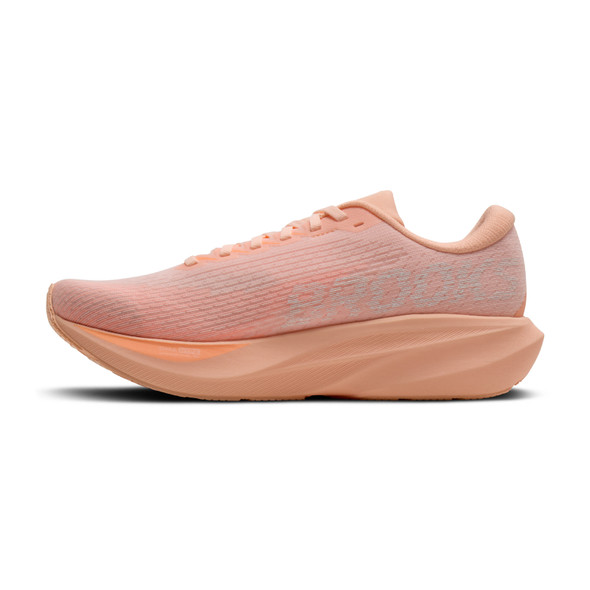 BROOKS Women's Ghost Amp Peach/Peach/White Running Shoes