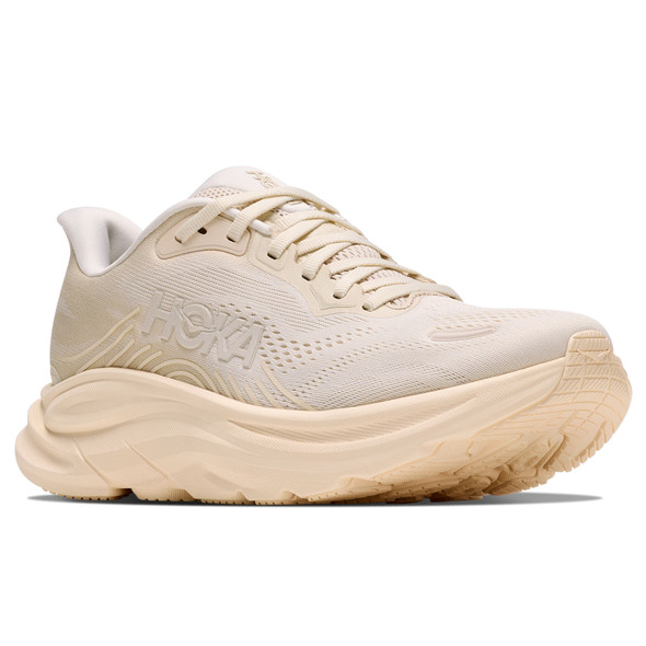HOKA Women's Clifton 11 Wide Alabaster/Oat Milk Running Shoes