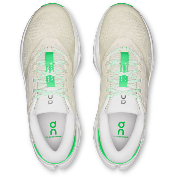 ON FOOTWEAR Men's Cloudrunner 3 Ghost/Verdite Running Shoes