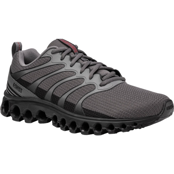 K-SWISS Men's Tubes 220 Smoked Pearl/Black/Mars Red Shoes