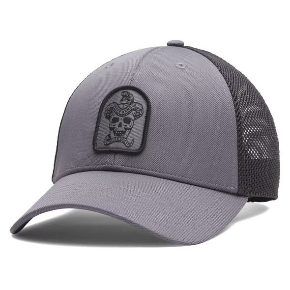UNDER ARMOUR Men's Freedom Mid Castlerock/Black Trucker Hat (6003571-025-OSFA)