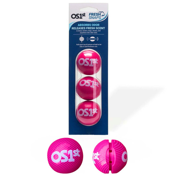 OS1ST FreshSnaps Pink Spirals 3-Pack Odor Eliminators (FS-PinkS)
