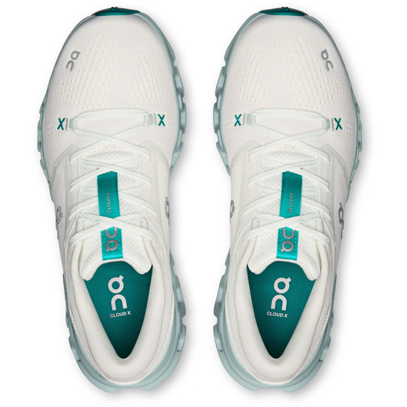 ON FOOTWEAR Women's Cloud X 5 Ivory/Surf Running Shoes