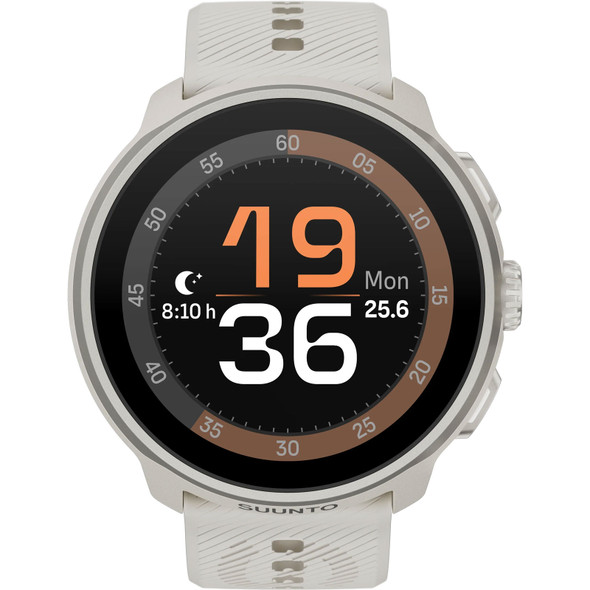 SUUNTO Run Frost Gray Silicone Strap GPS Sports Watch (SS051273000)