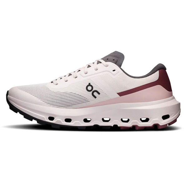 ON FOOTWEAR Women's Cloudvista 3 Oyster/Barberry Running Shoes