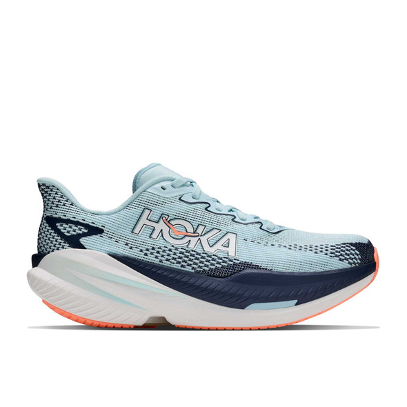HOKA Women's Mach X 3 Glimmering Blue/Varsity Navy Running Shoes