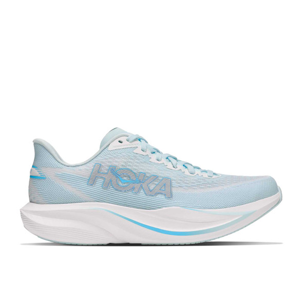 HOKA Women's Mach 7 Wide Glimmering Blue/Frost Running Shoes