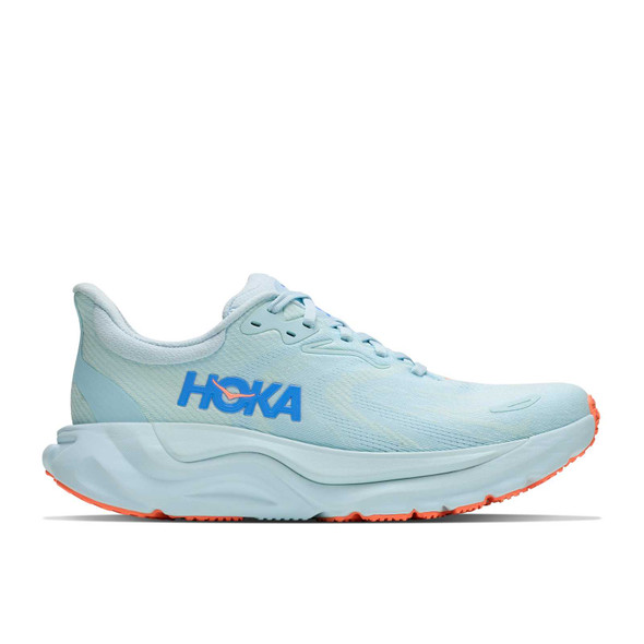 HOKA Women's Arahi 8 Glimmering Blue/Neon Cantaloupe Running Shoes