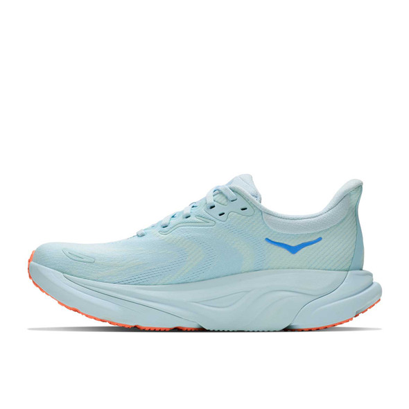 HOKA Women's Arahi 8 Glimmering Blue/Neon Cantaloupe Running Shoes