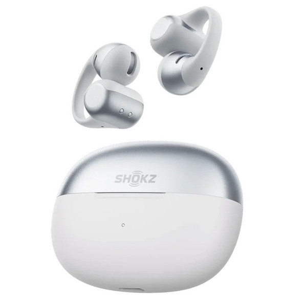 SHOKZ OpenDots 2 Open-Ear Clip-On Grey Earbuds (E320-ST-GY-US)
